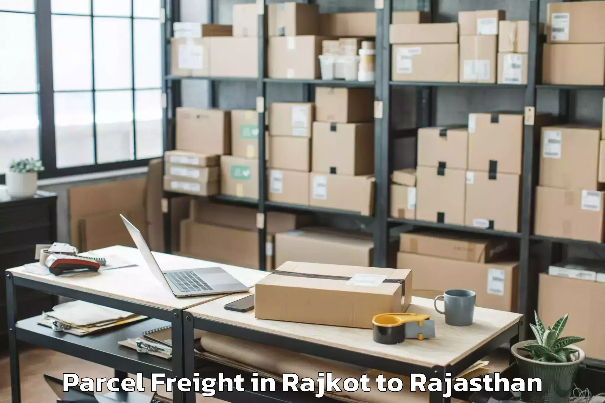 Hassle-Free Rajkot to Makrana Parcel Freight